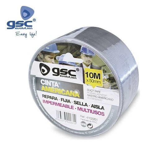 Graues 50mm wasserdichtes amerikanisches Klebeband 10M
