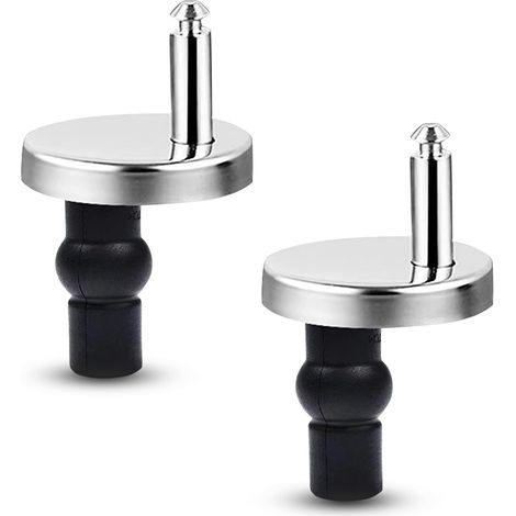 2 Pièces CharnièRe Abattant WC Fixations, CharnièRes à DéPloiement Rapide Fixations, Fixation Abattant WC, Fixation Abattant WC Universel pour Fixation Cuvette WC (1/5)