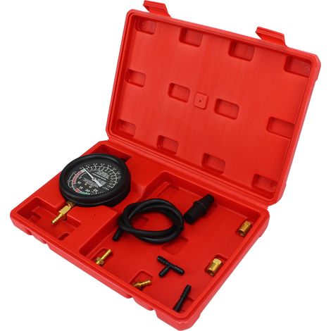 Outil universel de diagnostic de fuite pour pompe à carburant, manomètre de pression de carburateur et testeur de vide de pompe à carburant (compatible avec les voitures). (1/5)