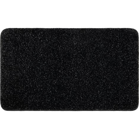 Tappeto da bagno SYNERGY, glamour, antiscivolo, morbido - lurex nero black 60x100 cm
