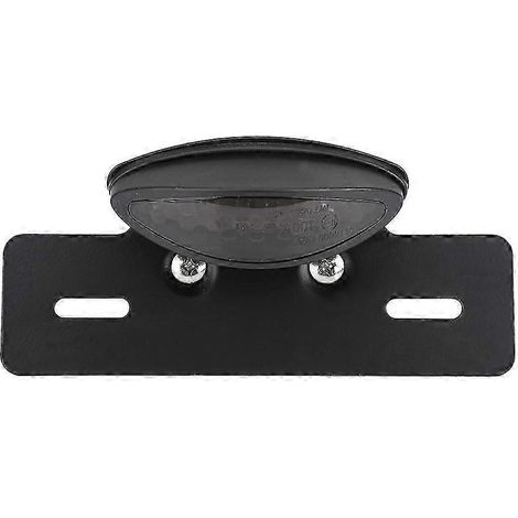Feu arrière LED fumé pour moto, avec éclairage de plaque d'immatriculation et stop, style café racer. (1/4)