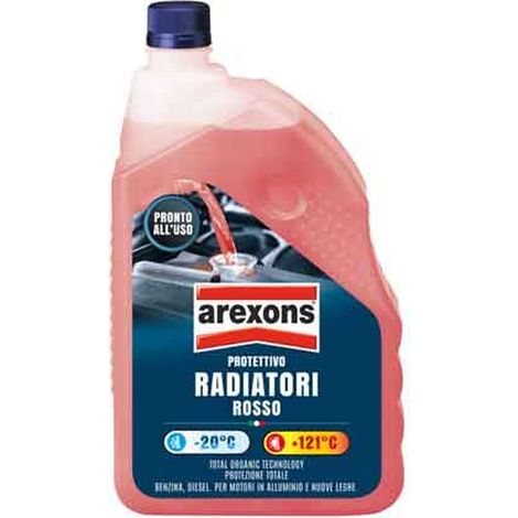LIQUIDO RADIATORI PRONTO ALL'USO ROSSO AREXONS 2 lt