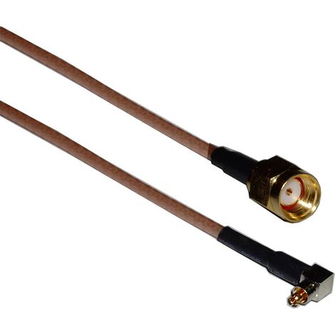 BeMatik - 20cm de câble RG-316 (Mâle Lucent MC-Card/RSMA-Mâle) (1/3)
