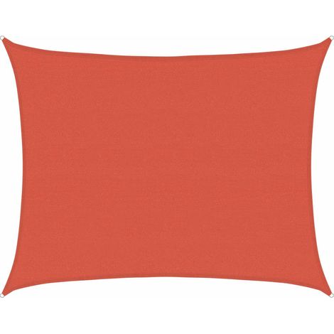 Maison Exclusive - Sonnensegel 160 g/m² Terrakottarot 6x7 m HDPE (1/5)