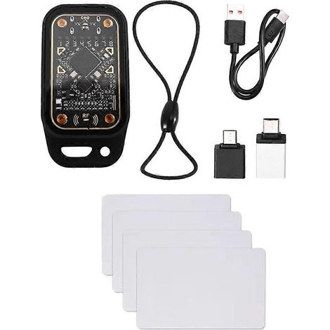 Lecteur de puces RFID Acrylic Chameleon V3.0 + 4x UID Card 125 kHz 13,56 MHz, copieur d'étiquettes de cartes à puce d'identification (1/5)