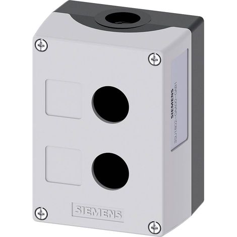Siemens 3SU1802-0AA00-0AB1 3SU18020AA000AB1 2 emplacements (L x l x H) 114 x 85 x 64 mm sans inscrip (1/2)
