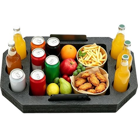 Plateau de Piscine Flottant, Table de Service étanche pour Piscine et fêtes  Plateau flottant pour piscine, pour plage, rivière, natation en plein air, fête, voyage, lac (1/5)