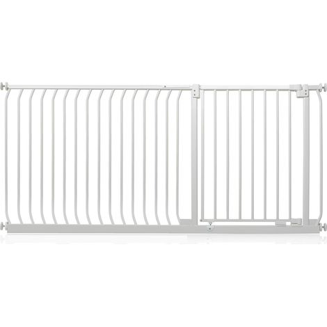 Safetots Elite Pressure Safety Gate, 171cm - 180cm, Matt White, Pressure Fit Stair Gate