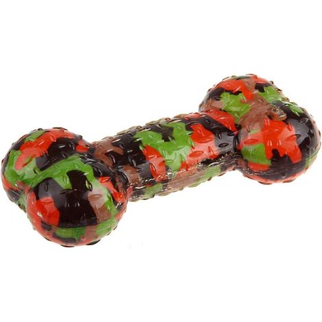 Jouet en os en plastique TPR Fuxtreme avec couinement pour chiens