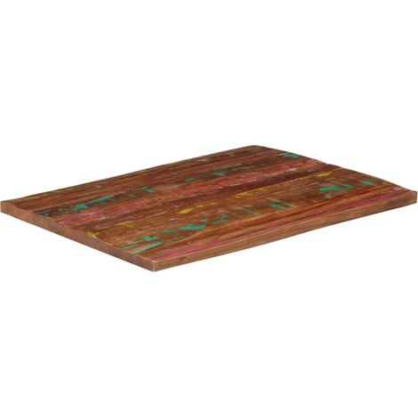 Dessus de table  Dessus de bureau  Plateau de table 100x80x2,5cm rectangulaire bois massif récupéré