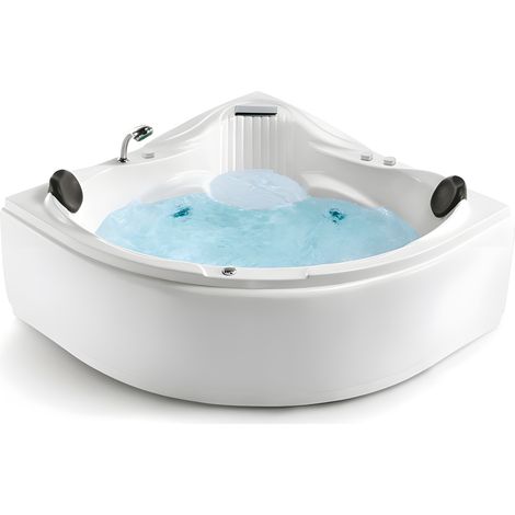 Baignoire balnéo d'angle 150x150 cm MAKEMO ICONFORT (1/5)