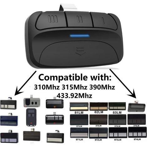 Télécommande et récepteur pour porte de garage, accessoire de commande automatique (1/5)