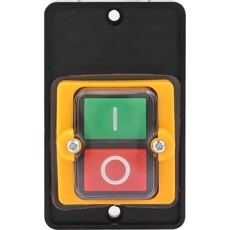 Bouton de Commutateur de Machine de Commutateur de Bouton-Poussoir, ac 220V / 380V 10a, Incorporant Le Bouton Marche/arrêt Imperméable Et antipoussière (1/5)