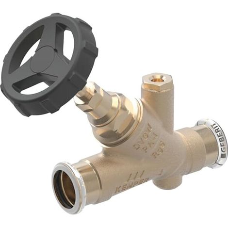 Geberit 94887 Robinet d'arrêt à siège incliné Mapress d42 (1/4)