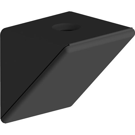 Slid'Up By Mantion – Taquet d'assemblage simple noir – Lot de 12 pièces – Pour assemblage de meubles et étagères – Couleur discrète pour finition élégante