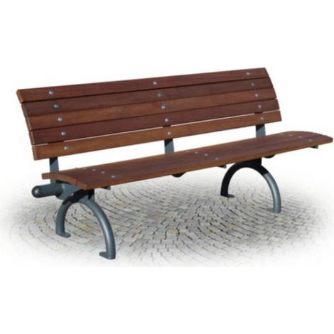 Panchina in Legno Esotico 180 x 65 x H 85 cm