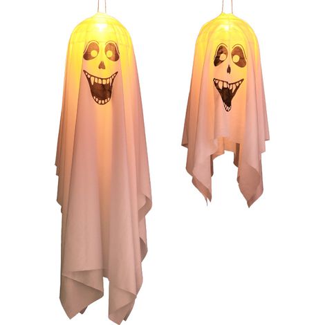 Halloween Lights Ghost, Led Lights Hanging Ghost Lights Lighting Pour Halloween Garden Party Window (1/4)