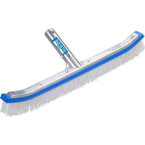 1 - Brosse De Piscine - Tête De Brosse En Aluminium - Nettoyage Murs Et Sols - Compatible Perche Standard - 45,7cm (1/5)