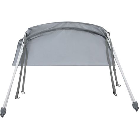 Intex – Auvent bateau gonflable 160 x 142 cm – Tissu et aluminium – Protection UV UPF 50+ – Compatible Mariner, Excursion, Challenger