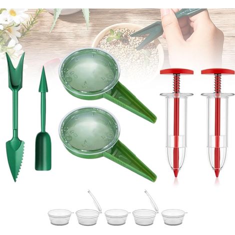 Mini seminatrice, dispenser di semi in miniatura premium 2026, piccolo strumento di semina, kit manuale per piantare e seminare, seminatrice portatile per piccoli semi