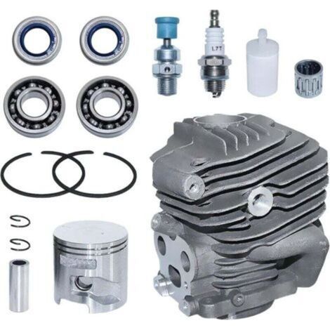 Cilindro-pistone per motoseghe Husqvarna K760 e K750, cilindro 51 mm, pistone, albero motore, cuscinetto, guarnizione e candela, kit 15 in 1, sostituisce 506 38 61-71 (1/4)