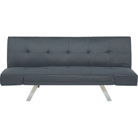 Sofa Bed 3 Seater BRISTOL Fabric Dark Blue