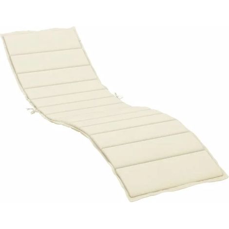 Coussin beige pour fauteuil inclinable, dimensions 200x50x3 cm, tissu Oxford.
