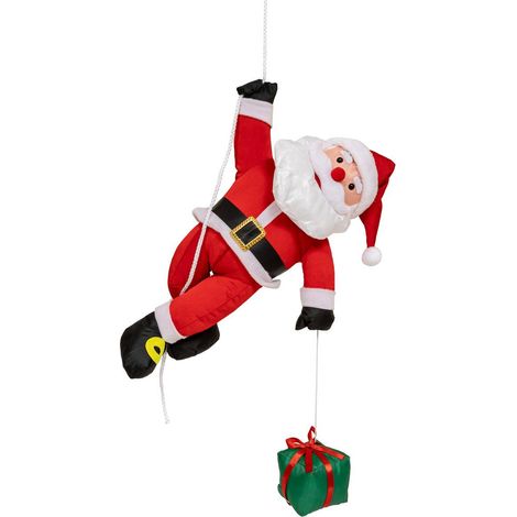 Decoración exterior Papá Noel trepador H60cm - Feeric lights & christmas