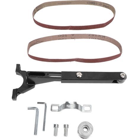 Adaptateur de Ponceuse à Bande pour Meuleuse D'angle 100 125 de Type M10 M14, Accessoire de Ponçage, Kit D'adaptateur de Polissage de Tuyau, Outils Professionnels de Polissage du (1/5)