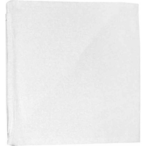 Taie de coussin - Blanc - 40 x 40 cm - Synthétique - Personnalisable - Fermeture à zip (1/3)