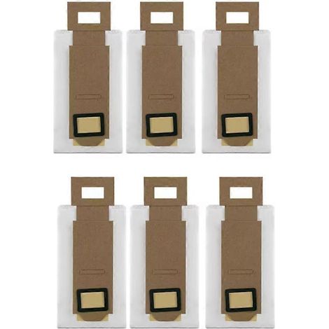 Lot de 6 sacs à poussière pour aspirateur Xiaomi Roborock S7 T7S/T7S+