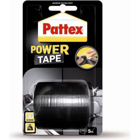 Cinta adhesiva Power Tape 5x5m Negra - Pattex