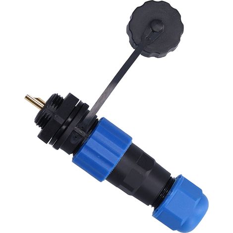 Connecteur industriel 1 broche 380V 25A, prise aviation fiable, résistant à l'oxydation, durable et compact pour machines à commande programmée. (1/5)