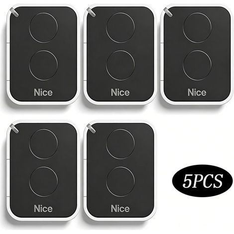 5er-Pack NICE FLORS Fernbedienungen, Frequenz 433,92 MHz (1/4)