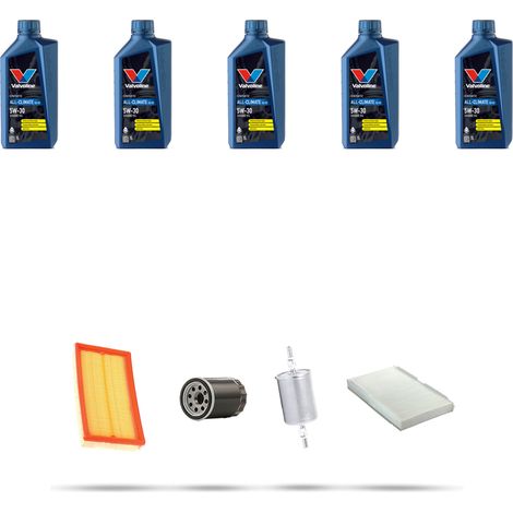 Kit tagliando 4 FILTRI e 5L OLIO compatibile con Ford Focus 1.8i 16v 85kw dal 1998 al 2004 (1/5)