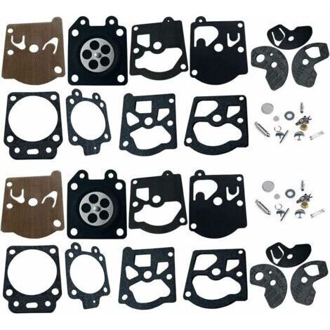 2 Kit di riparazione per carburatori, con membrana e guarnizioni per carburatori Walbro K10-WAT serie WA e WT, compatibili con Stihl 028 FS40 FS44 FS85, Dolmar 103 105 108 111, Husqvarna, Poulan, McCu
