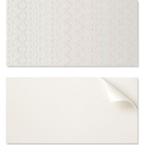 Baldosas de vinilo autoadhesivas con estampado de ondas en un delicado dise帽o, 10x40x20 cm.