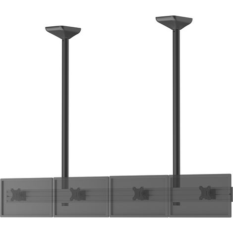 Support TV plafond menu board 4 écrans 32'' - Hauteur 150 cm (1/3)