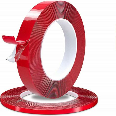 Nastro biadesivo trasparente alte temperature per fissaggio extra resistente - 50mt Misura - 15mm x 50 metri (1/5)