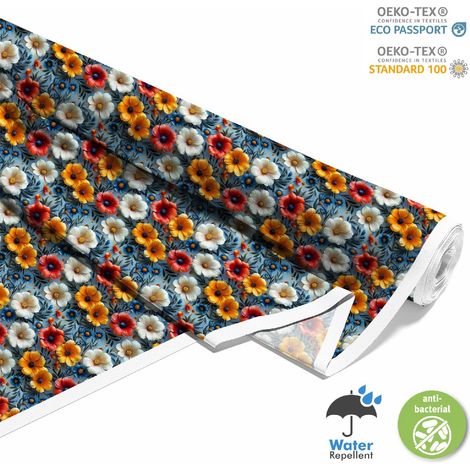 TESSUTI DECORATIVI PER ESTERNI OXFORD - Motivo Fiori I DX5269 (1/5)