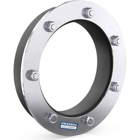 Joint CR pressé, type SD30-GF, DN500, diamètre extérieur 0-475 mm, pression maximale 2,5 bar, joint d'étanchéité : 30 mm, EPDM / V2A