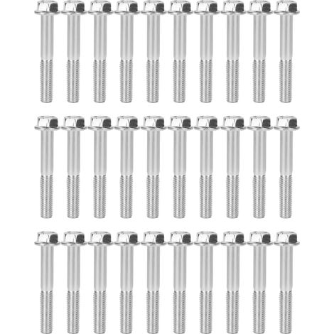 30 vis M8x55, boulons de cylindre, accessoire pour générateur à essence 168F/170F 2 kW-3 kW (1/5)