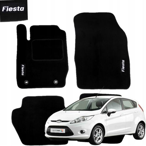 Velours-Fußmatten für Ford Fiesta MK7 VII 2008-2012, Marke HAFT B