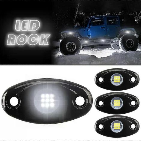 Für 4 Stück LED-Chassisleuchten, universelle Tuning-Fahrzeug-Unterbodenbeleuchtung, LED-Neonlicht, IP67 wasserdicht, Glühbirne, Rock-Lampe - JXLGV (1/4)