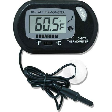 MOONSTARS LCD Thermomètres Aquarium, 4 Pièces Thermomètre Digital Numérique avec Sonde Étanche pour Aquarium, Terrarium et Vivarium (1/4)