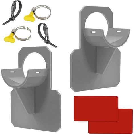 Lot de 2 supports de tuyau pour piscine - Accessoires pour tuyau de piscine anti-perforation, anti-déchirure, anti-traction (30-37 mm) (1/4)
