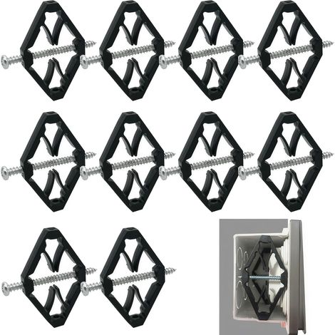 CTRICALVER Lot de 10 tiges de support de cassette de type 118 - Accessoires d'électricien - Fixation murale - Outil de réparation (1/5)