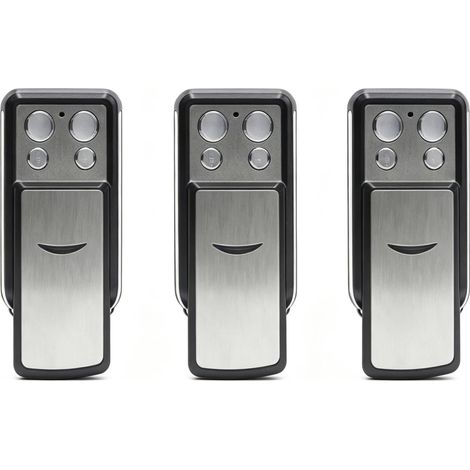 XTRELAMP-Lot de 3 télécommandes 868 MHz code roulant pour porte de garage – 4 canaux – facile à programmer (1/4)