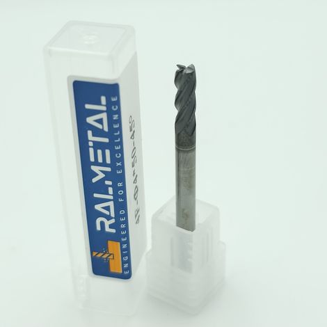 Vollhartmetall-Fräser 4 x 11 x 50 4 Schneiden AITiN 45HRC