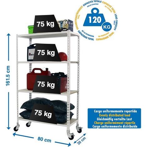 Simonrack Moderne Regale in Weiß 1573x810x310 mm